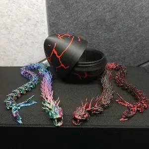 Articulated Basilisk In Egg Figurine