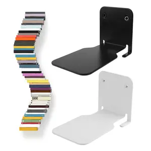 1 Set Stainless Steel Floating Invisible Bookshelf 13.5Kg Load Capacity Heavy Duty Home Office Classroom Library Wall Mount Book Storage Shelf Rack