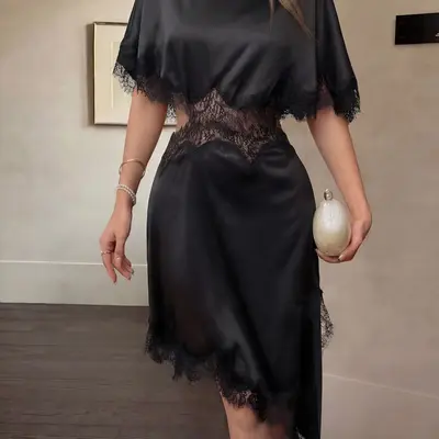 erdem white lace dress Lace Short Sleeve Gown