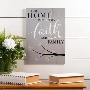 Positively Simple Faith Large Wall Sign