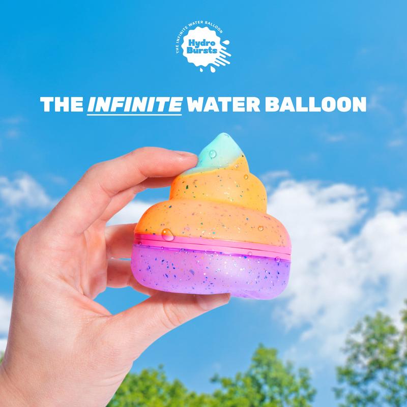 Hydroburst 10-Pack Reusable Poopy Shape Water Balloons for Pool, Beach Toys & Outdoor Play Toys, Includes 10 Refillable Balloons