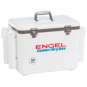 Engel 30 Quart Drybox/Cooler with Rod Holders