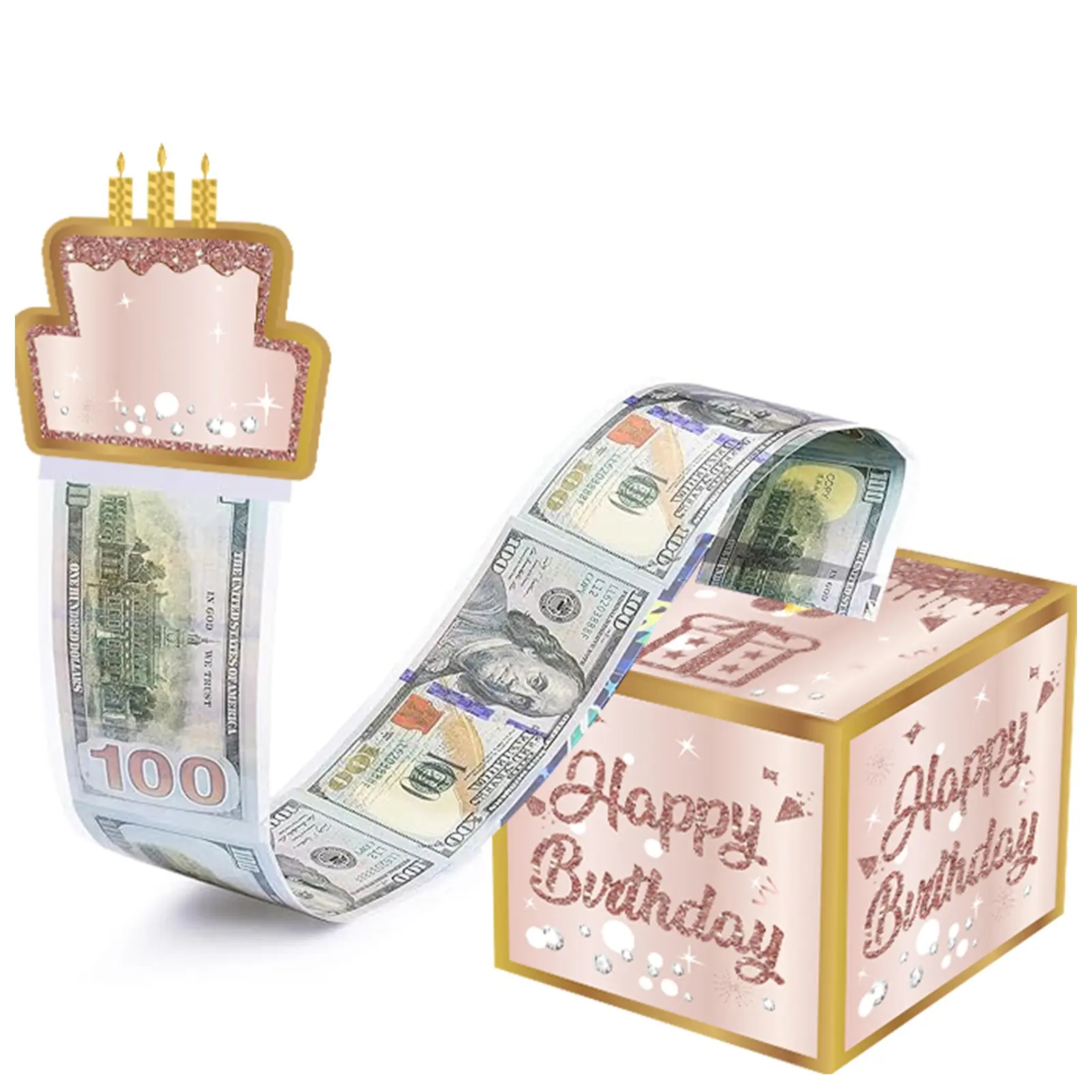 Birthday Cash Gift Card Holder Box, Beautiful Gift Box, Fun Surprise Gift for Any Age, Quirky Gift, Unique Birthday Gifts, Perfect for Boys Girls Family Friends