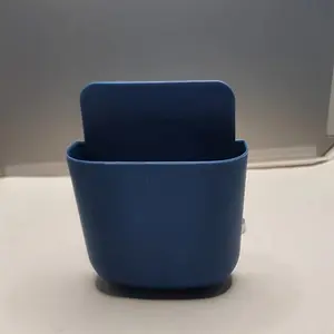 No-Drill Wall-Mounted Storage Box for Remote Controls and Phone Charging, Practical Hook, Mobile Phone Storage Rack, Space-Saving Organizer