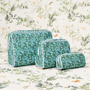Leah O'Connell x Weezie Patterned Toiletry Bag Trio (3 pieces)