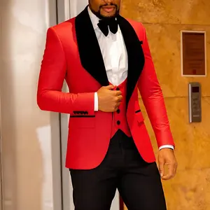 Mens 3 Piece Floral Tuxedo, Jacquard Slim Suit Set, Paisley Blazer Vest And Pants For Prom Wedding