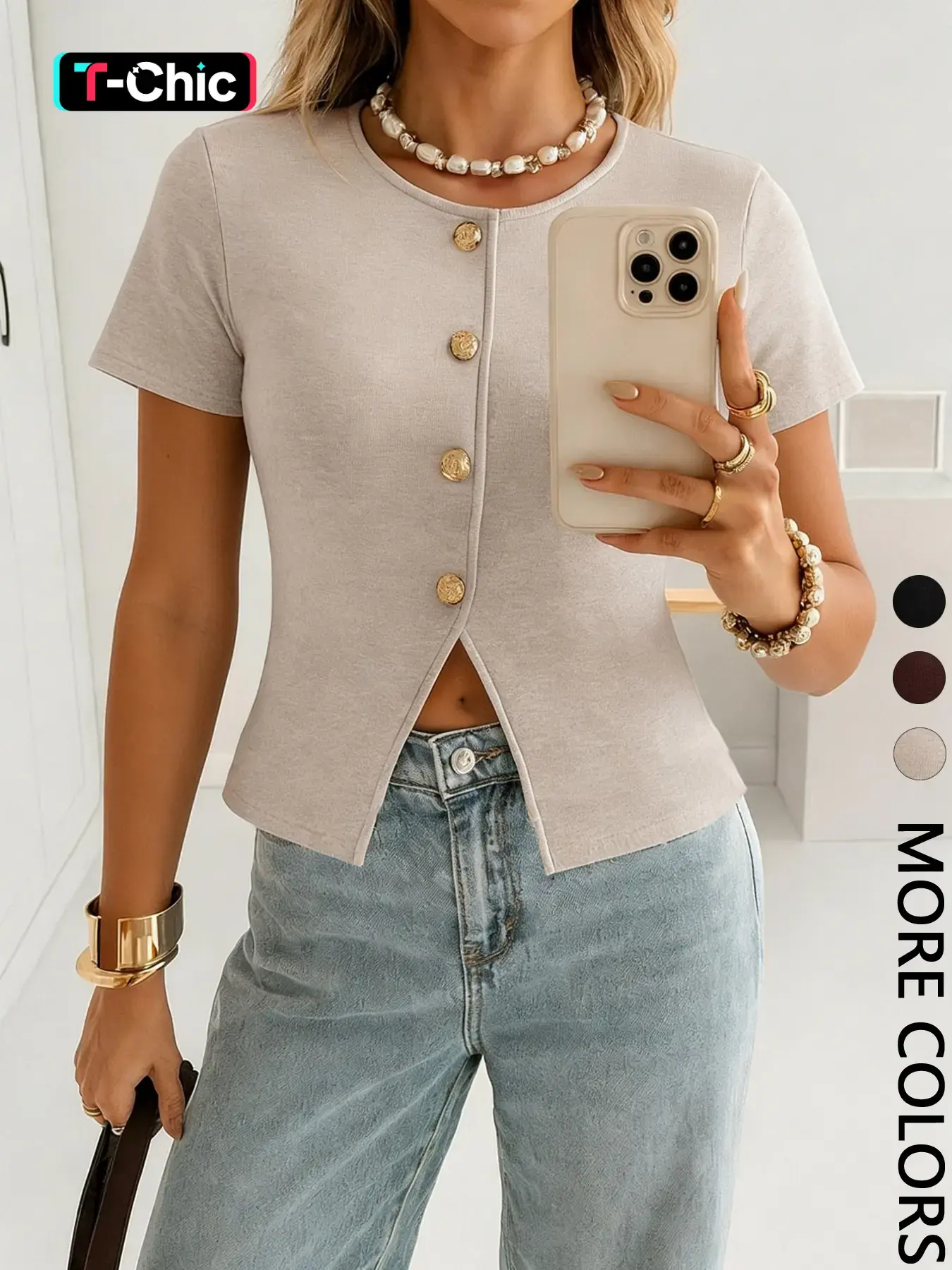 Women's Short Sleeve Lightweight Knit Cardigan, Luxurious Round Neck Single Button Fitted top, Basic Casual European Minimalist Style Commute Date, Fashion Fitted Cardigan, Knitwear, Womenswear, Knitting, Fashion Knit Clothing