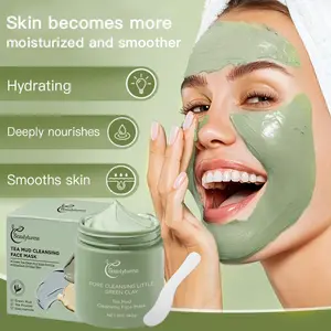 Beautyturess Tea Clay Cleansing Mask 140g | Tea Extract & Niacinamide | Gentle Cleansing Care | Suitable for All Skin Types | Gift-Ready for Daily & Travel Use