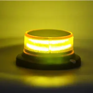 Solar LED Warning Light - Magnetic Base, USB & Solar Charging, Waterproof Beacon for Trucks, Cars, Emergency Roadside Safety