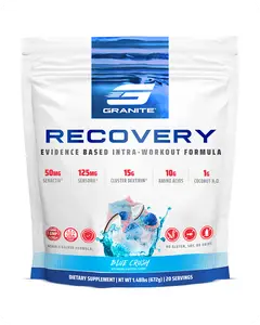 Granite Recovery Evidence Based Intra-Workout Formula with 50mg Senactive 125mg Sensoril Ashwagandha for Max Muscle Growth and Fast Recovery