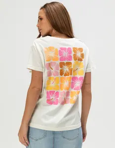 ROXY Hibiscus Block Womens Boyfriend Tee