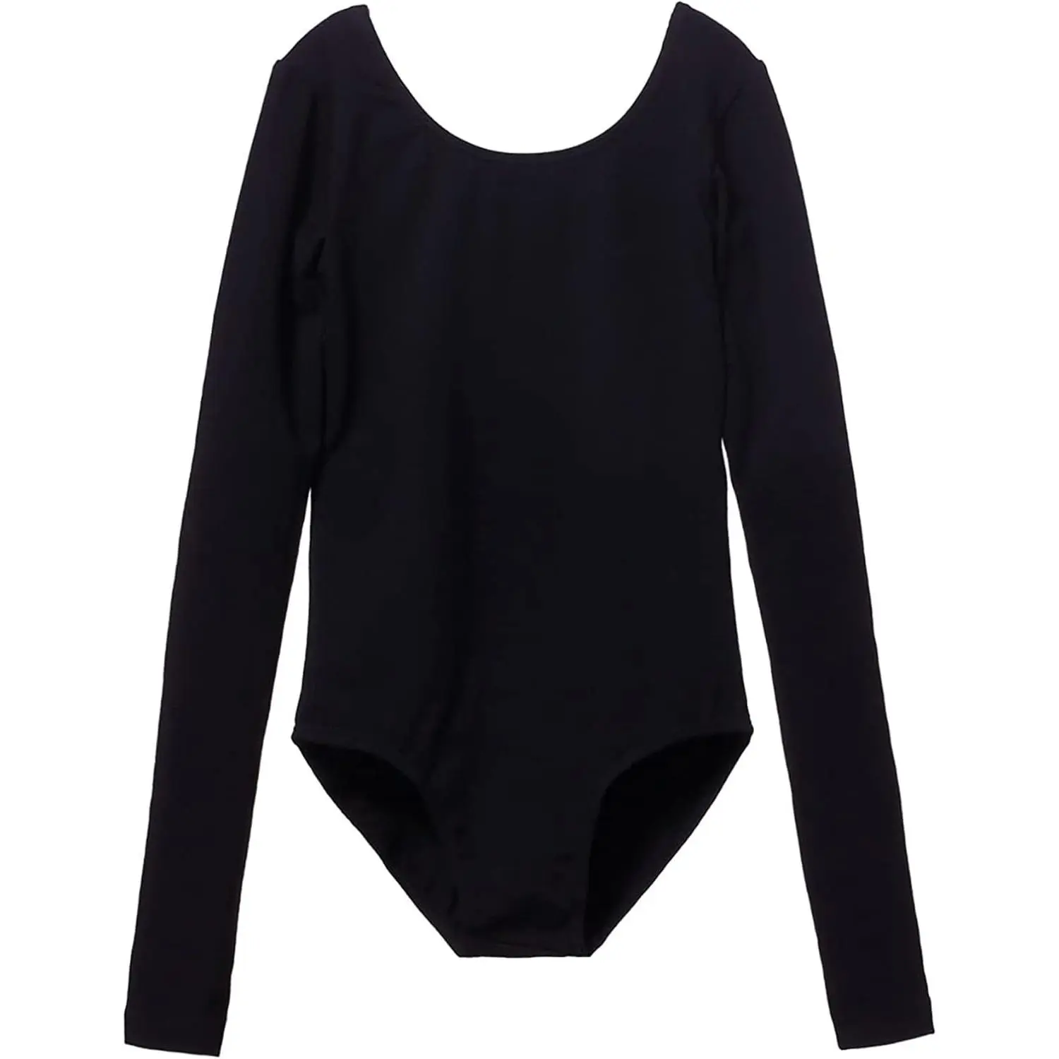 Girls' Crew Neck Long Sleeve Cotton Leotard - Soft Stretch Toddler Dancewear, Breathable for Ballet, Gymnastics, Daily Wear & Class, Fits 6-8Y/10-12Y, All-Season Kids' Dance Outfit, 6 - 8 Years, 10-12 Years, Soft Cotton, Cotton Blend, All Seasons