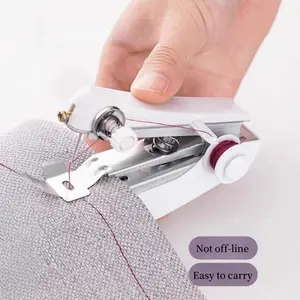 Portable Mini Handheld Sewing Machine, Manual Simple Home Tailor, Plug-Free Handheld Small Sewing Machine, Emergency Repair Tool, Single Unit