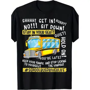 Humorous School Bus Driver Last Day TShirt Retro Vintage Bus Stop Tee Featuring OnAndOff Bus Comfortable Casual Educator Gift for Year End Celebrations Unisex