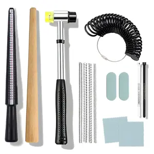 Complete Ring Sizing Kit  Professional Ring Mandrel & Hammer Set for Jewelry Making Resizing & Polishing
