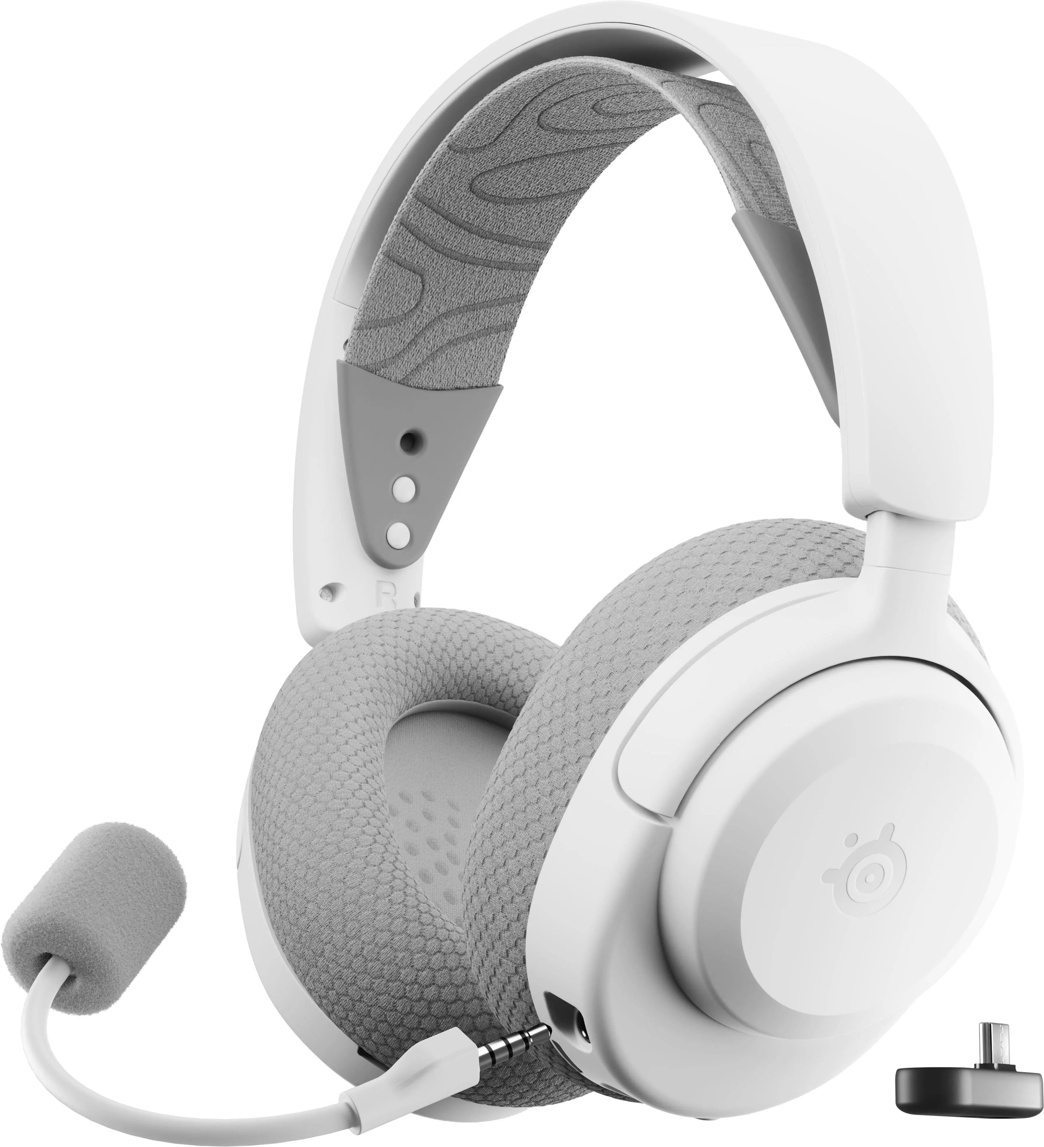 SteelSeries - Arctis Nova 3X Wireless Over-the-Ear Gaming Headset with 2.4GhzBluetooth for PC, PS5PS4, XBOX OneSeries XS, & Switch - White