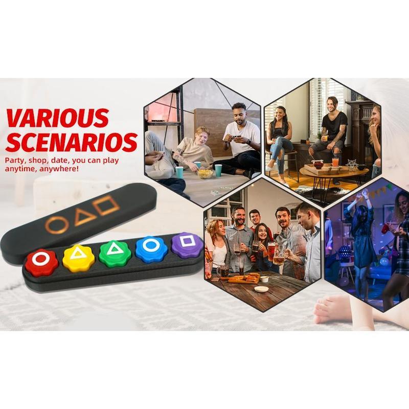 🎉2PCS【Gonggi Game Set】With Lid for Easy Storage&Carry|Fillable Pieces for Adjustable Weight|Squid Gonggi Korean Game|Perfect Party Game&funny Durable