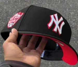 High Crown Flat Brim Fitted Baseball Cap Unisex, Premium Streetwear Hat For Men