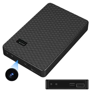 Spy Camera Hidden Camera Portable Charger 2K Full HD Cameras with WiFi and Night Vision 5000mAh Battery Wireless Mini Nanny Cam for Home Security Indoor Motion Detection