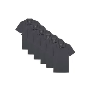 Organic Polo Shirt 6 Pack / Steel