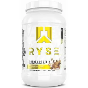 RYSE Loaded Protein Powder Cinnamon Toast 20 Servings 25g Whey Isolate & Concentrate for Muscle Growth Recovery & Daily Nutrition - Fitness, Healthcare