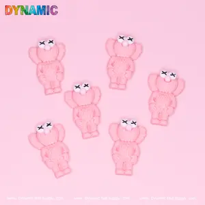 6 pcs KAWS Nail Designer Charms (Baby Pink)