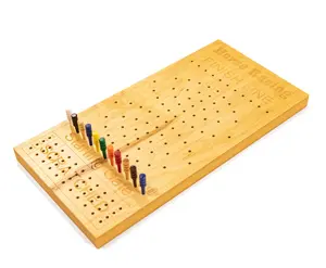 Personalized Horse Racing Board Game - Maple Custom Game with 11 Pegs & 2 Dice for On-The-Go Fun - Perfect Gift for Family Friends or Office - 12" Tall by 6" Wide