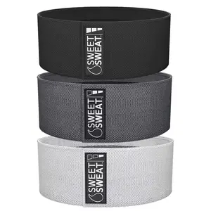 Sports Research Sweet Sweat®, Hip Bands, Gray, 3 Bands