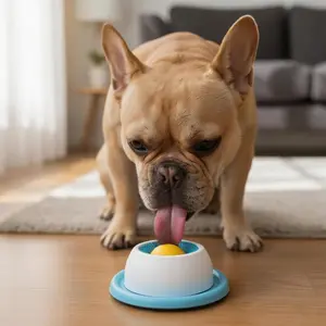 Slow Feed Lick Mat, Slow Feeder Bowl for Dogs & Cats, Fun Feeding for Wet Food and Yogurt, Easy Clean Non-Slip Design with Energy Consumption