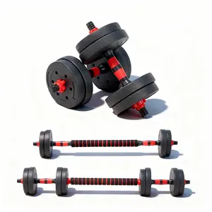 Adjustable Dumbbell Sets, 4-in-1 Variable Dumbbells, Barbells, Kettlebells, Multi-functional Exercises