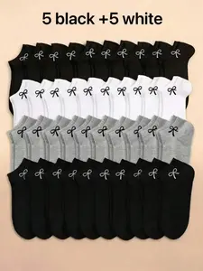 Women's Casual Fit Ankle Socks, Everyday Short Socks, Comfortable Soft Material, Spring Summer Thin Design, Moisture-Wicking