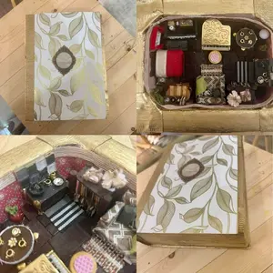 1:40 Scale Handmade Dollhouse In A Book