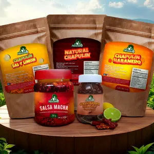 ElMexicanito: CHAPULIN COMBO 2.0: 1 Natural Chapuline Ajo Con Chile De Arbol,1 Chapulin Habanero,1Chapulin Sal Y Limon, 1 Salsa Macha Con Chapulin, 1 Sal De Chapulin