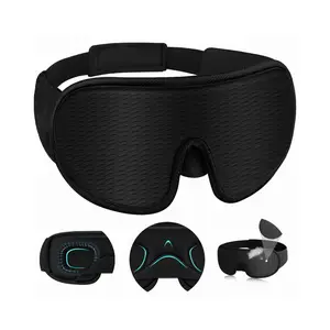 Health 3D Sleep Eye Mask for Men & Women Lash Extension Friendly Travel,Blackout Blindfold with Adjustable Strap,Sleep Aid Products,100% Block Light Eye Sleep Shade Cover, Reduces Puffy Eyes Traveling Gifts