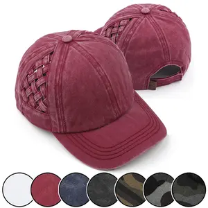 C.C Basket Weave Baseball Cap for Women aaa  white  hat