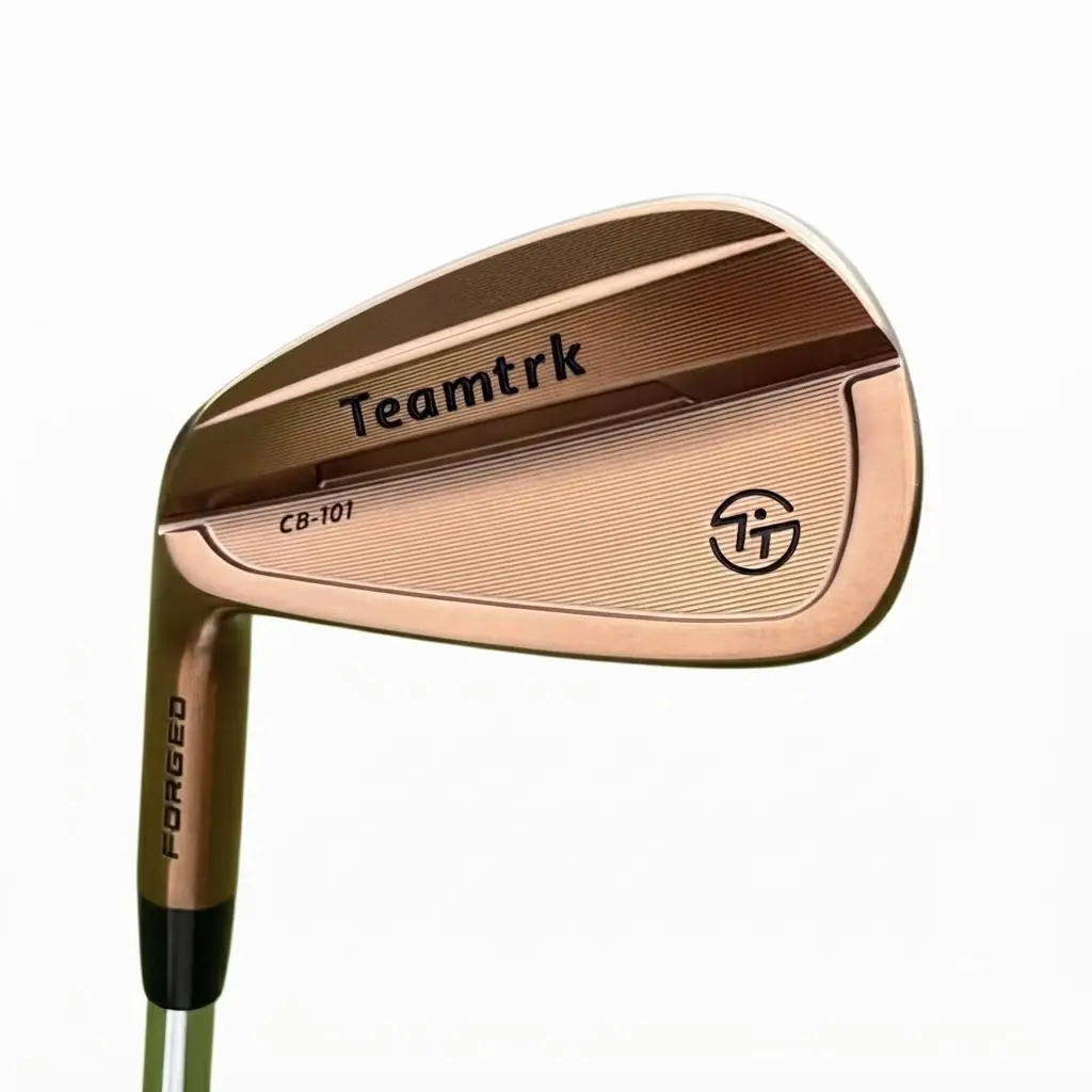 Teamtrk CB-101 Left-Handed Men's Golf Iron Set, Soft Forged Steel Material, 4-9 & P 7-Piece Clubs for Enhanced Iron Play