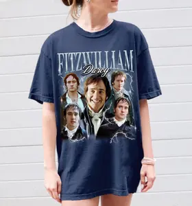 Retro Fitzwilliam Darcy Shirt, Fitzwilliam Darcy Tshirt, Mr Darcy Shirt, Pride and Prejudice Shirt,  Fan Gifts