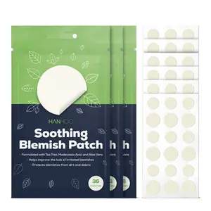 Hanhoo Soothing Korean Beauty Blemish Patch with Tea Tree, Aloe, Skin Repair, Shrinks Irritated Pimples & Tea Tree Patches & Acne Spot Patches