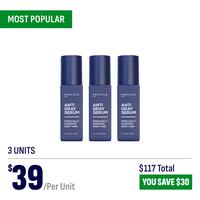 3 bottles of the top-selling men's anti-gray serum