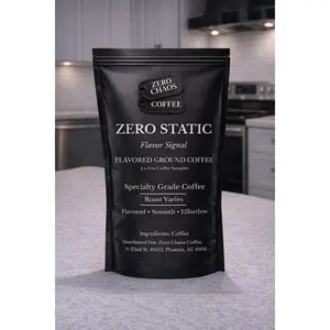 Zero Static | Flavored Coffee Sampler | 6 x 2oz Ground Samples | Zero Chaos Coffee