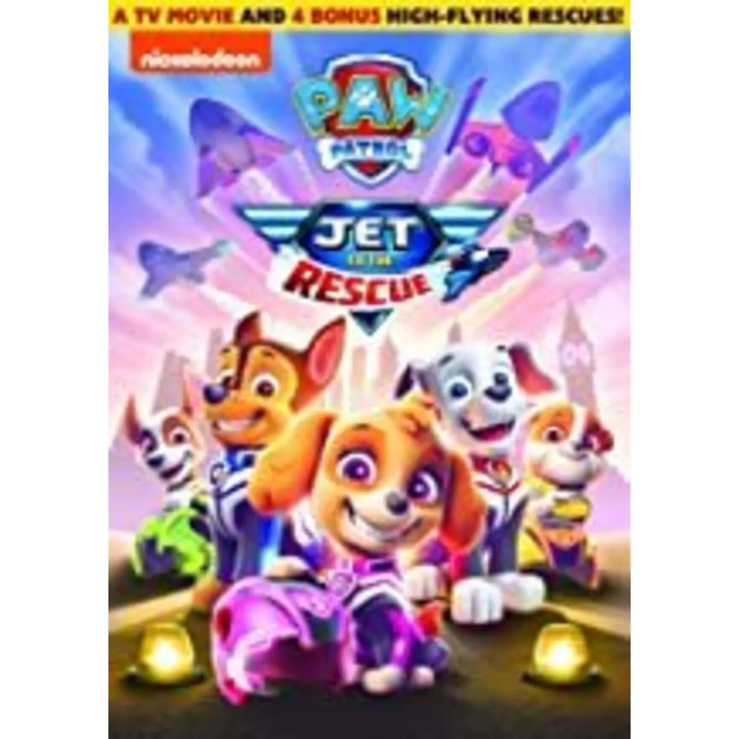 Paw Patrol: Jet To The Rescue Animation Family DVD Video Disc - Nickelodeon, English, No Age Restriction, AC-3/Dolby Digital, Amaray Case, Dubbed, Widescreen