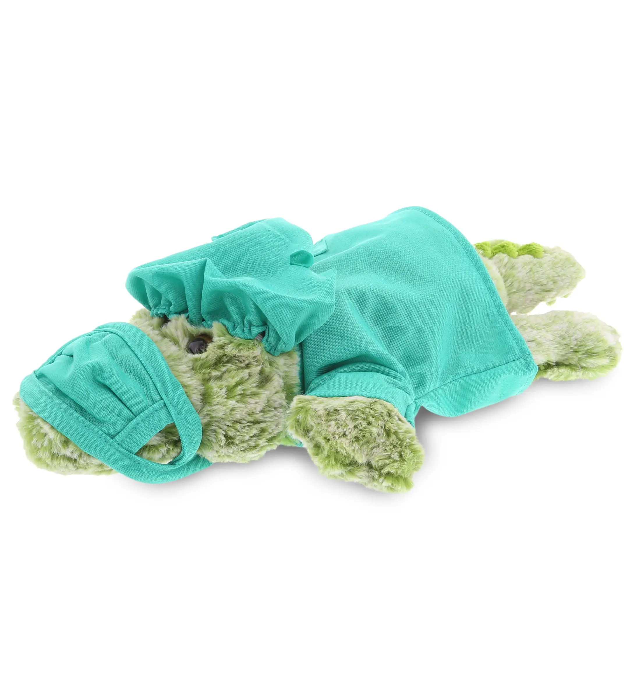 DOLLIBU 11.5 in Super Soft Polyester Fur Stuffed Alligator Plush Toy - Unisex Doctor Costume, Pretend Play Item, Medical Gift, Teaches Respect for Doctors, Suitable for Ages 0+, 100% Polyester Fabric