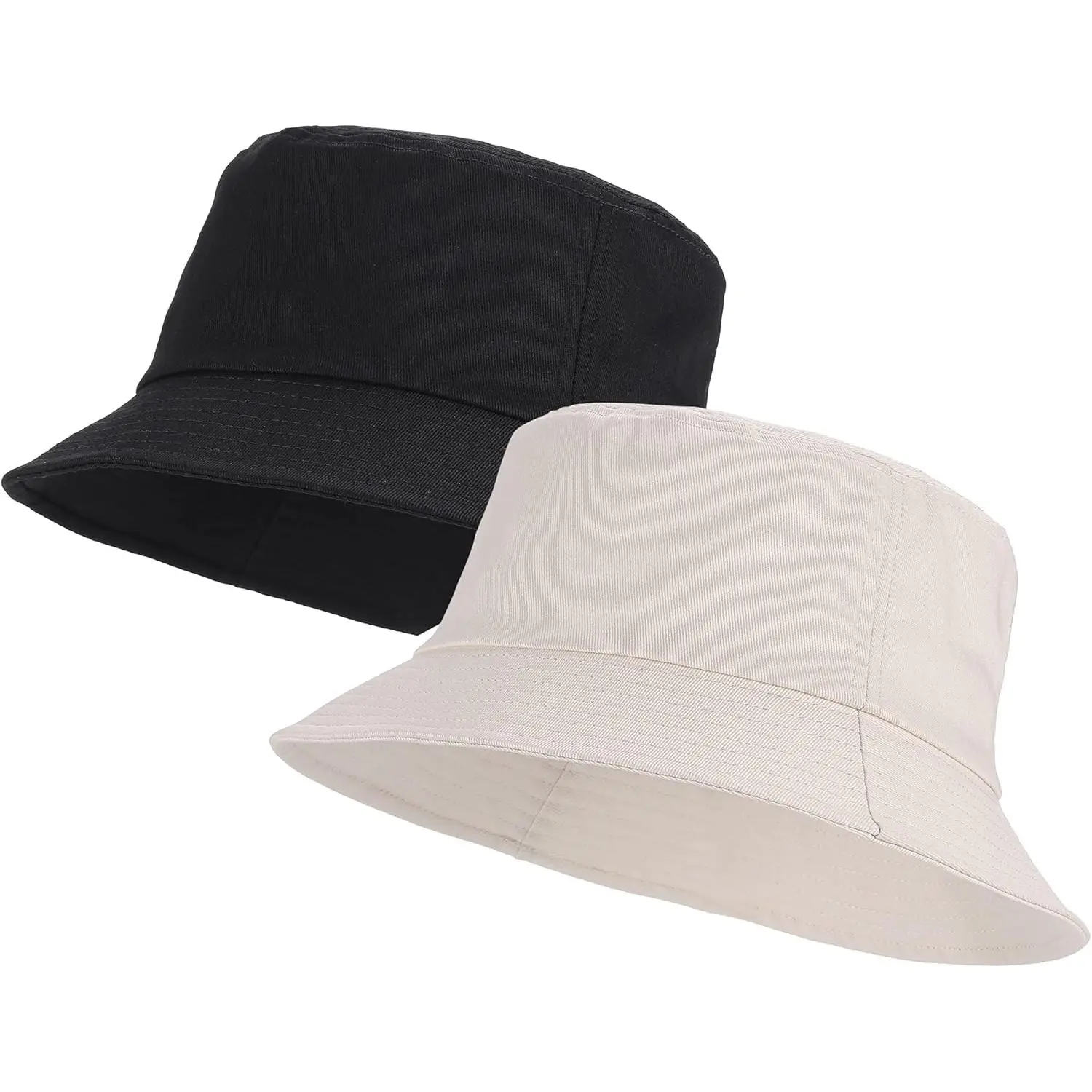 Unisex 2 Pack  Bucket Hat Packable Sun Hat for Men Women