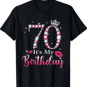 It's My 70th Birthday Queen 70 Years Old Tiara Crown Diamond T-shirt