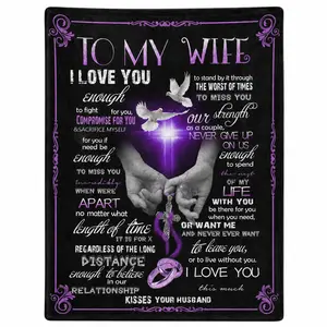 Gifts for Wife Blankets from Husband to My Wife Blanket Wedding for Her Christmas Valentines Birthday Gifts Soft Throws Blanket for Women