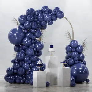 PartyWoo Navy Blue Balloons 92pcs Different Sizes of 18 12 10 5 Inch Dark Blue Balloon Arch Kit Garland for Graduation Wedding Sports Baby Shower Birthday Bachelorette Party Decorations Blue-Z90