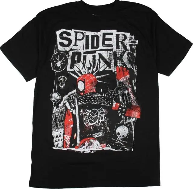 Youth and Adult Retro Punk Comic Graphic T-Shirt, Vintage Superhero Style Tee, Unisex Cotton Shirt