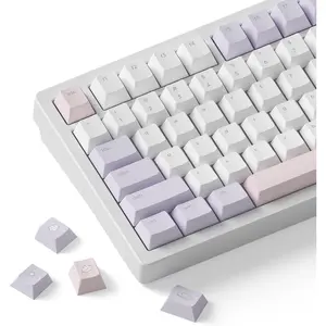 Dream Bunny Keycaps - PBT Cherry Profile, Dye-Sub, 168 , Cute Minimalist Pastel Set for Mechanical Keyboards