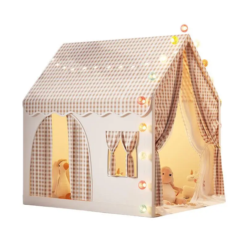 Cartoon Animal Pattern Tent, Indoor Princess Castle House Design Game House Playhouse, Bedroom Decor, Birthday Gift for Boys & Girls