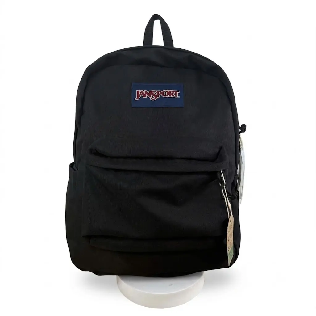 JanSport SuperBreak 1 Backpack - Durable, Lightweight Functional School Luggage Bookbag with 1 Main Compartment, Front Utility Pocket with Built-in Organizer, Black